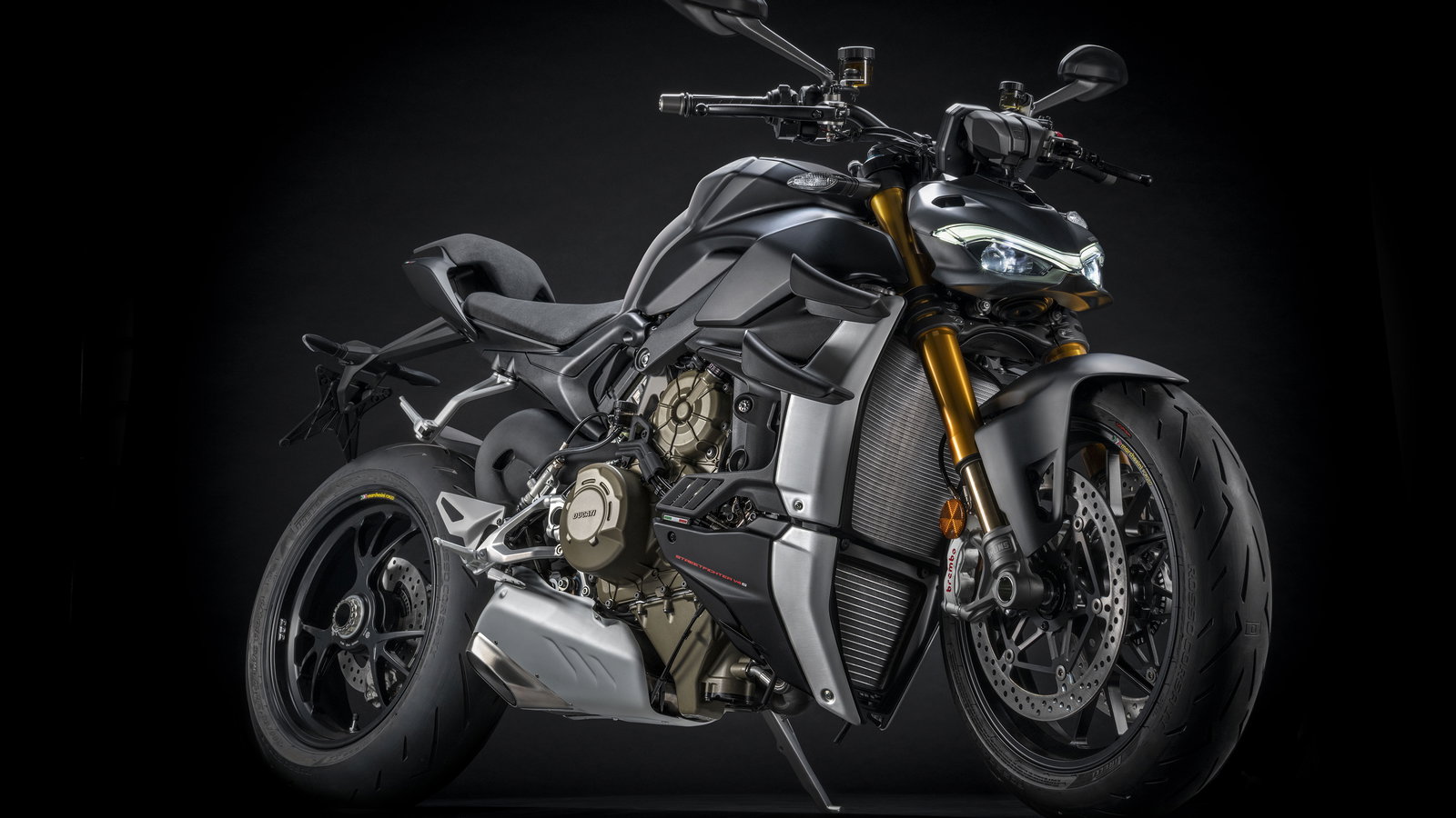 Dark Stealth Ducati Streetfighter V4 S